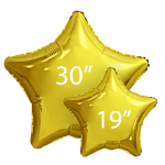 Шар (30''/76 см) Звезда, Золото, 1 шт. в уп., 752425