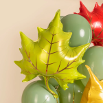 Шар (28''/71 см) Фигура, Кленовый лист, Зеленый, 1 шт., 26753