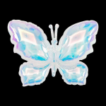 Шар (26''/66 см) Фигура, Бабочка (надув воздухом), Прозрачный, Хамелеон, 1 шт. в уп., 24978