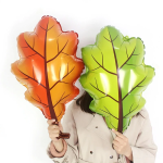 Шар (27''/69 см) Фигура, Дубовый лист, Оранжевый, 1 шт., 190169