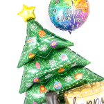 Шар (63''/160 см) Фигура, Новогодняя елка, Голография, 1 шт. в уп., 35915GH-P
