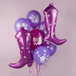 Шар (34''/86 см) Фигура, Стильные сапожки, Розовый, 1 шт., 23681