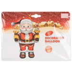 Шар 3D (43''/109 см) Фигура на подставке, Дед Мороз с подарками, 1 шт. в уп., 27156