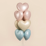 Шар (18''/46 см) Сердце, Розовый, Сатин, 1 шт., 183000SPP