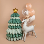 Шар (51''/130 см) Фигура 3D, Новогодняя елка, Зеленый, Сатин, 1 шт. в уп., 26691