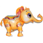 Шар (28''/71 см) Фигура 3D, Маленький слоненок, Оранжевый, 1 шт. в уп., 19617