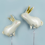 Шар (33''/84 см) Фигура, Большой Зайка, Золотые ушки, 1 шт. в уп., 23992P