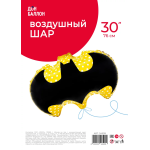 Шар (22''/56 см) Фигура, Бэтмен, Летучая мышь, 1 шт. в уп., 24509