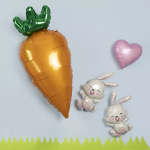 Шар (10''/25 см) Мини-фигура, Милый зайка, 1 шт., 902881