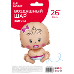 Шар (26''/66 см) Фигура, Малышка Девочка, 1 шт. в уп., R292P