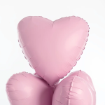Шар (19''/48 см) Сердце, Мистик, Фламинго, Сатин, 1 шт., 221332