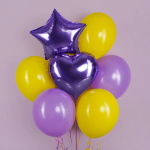 Шар (18''/46 см) Сердце, Сиреневый, 1 шт., 24796