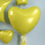 Шар (18''/46 см) Сердце, Светлое золото, 1 шт., 18016PY