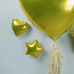 Шар (9''/23 см) Мини-сердце, Желтый, 1 шт., 09019Y