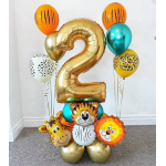 Шар (25''/64 см) Фигура, Голова, Милый Жираф, 1 шт., R377