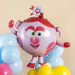 Шар (41''/104 см) Фигура, Смешарики, Нюша, 1 шт. в уп., 515101