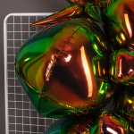 Шар 3D (32''/81 см) Сфера, Фантом, Хамелеон, 1 шт. в уп., 24930