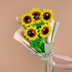 Шар с клапаном (14''/36 см) Мини-цветок, Подсолнух, 1 шт., 24019