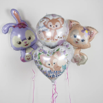 Шар (40''/102 см) Фигура, Зайка, Сиреневый, 1 шт. в уп., 23195P