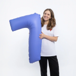 Шар (40''/102 см) Цифра, 7, Голубой Лотос, Матовый, 1 шт. в уп., 400700MLUB-P