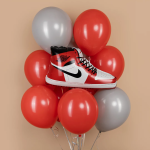 Шар (24''/61 см) Фигура, Спортивные кеды, Красный, 1 шт., 24570