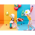 Шар (33''/84 см) Фигура, Слоник, Белый, 1 шт., 19620