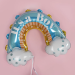 Шар (36''/91 см) Фигура, Радуга для мальчика, Голубой, 1 шт., 23876