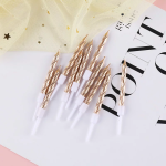 Свечи Спирали, Яркий микс, Металлик, 0,5*5 + 2 см, 10 шт. с держат., 802924