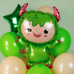 Шар (34''/86 см) Фигура, Маленький чертенок, Зеленый, 1 шт., 901903VE