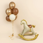 Шар (43''/109 см) Фигура 3D, Лошадка Качалка, Сатин, 1 шт. в уп., 26683