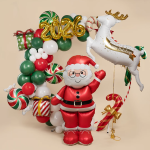 Шар (61''/155 см) Фигура 3D, Дед Мороз, Сатин, 1 шт. в уп., 26817