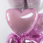 Шар (18''/46 см) Сердце, Розовый, Макарунс, 1 шт., 201500RS