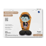 Шар 3D (45''/114 см) Фигура на подставке, Вампир, 1 шт. в уп., GK70022-P