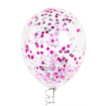 Конфетти фольга Звезда, Розовый микс, Металлик, 1,5 см, 50 г., 6015268