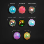 Шар 3D (32''/81 см) Сфера, Сиреневый, Хамелеон, 1 шт. в уп., 24946