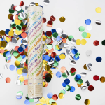 Пневмохлопушка (12/30 см), С Днем Рождения, Круги фольга, Ассорти, 1 шт., 923005