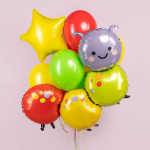 Шар (39''/99 см) Фигура, Яркая гусеница, 1 шт. в уп., 25391-P