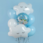 Шар (27''/69 см) Фигура, Облако, Белый, 1 шт. в уп., 16540P