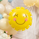 Шар (22''/56 см) Фигура, Солнышко, Желтый, 1 шт. в уп., 26788P