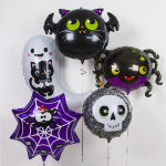 Шар (27''/69 см) Фигура, Паук, Черный, 1 шт., 19729