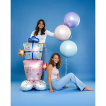 Шар 3D (18''/46 см) Сфера, Голубой, 1 шт., 74121PB