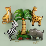 Шар 3D (52''/132 см) Фигура на подставке, Пальма, 1 шт. в уп., 23546