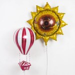 Шар (28''/71 см) Цветок, Подсолнух, Желтый, 1 шт., 19709