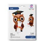 Шар 3D (30''/76 см) Фигура, Сова Выпускник, 1 шт. в уп., 25346-P