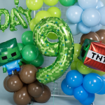 Шар (40''/102 см) Цифра, 9 Пиксели, Зеленый, 1 шт. в уп., 26909