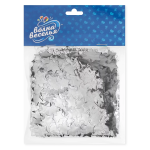 Конфетти фольга Звезда, Серебро, Металлик, 1,5 см, 50 г., 6015210