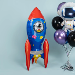 Шар (50''/127 см) Фигура 3D, Ракета, 1 шт., 26882
