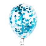 Конфетти фольга Звезда, Голубой, Металлик, 2,5 см, 50 г., 6015359