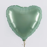 Шар (18''/46 см) Сердце, Мятная глазурь, Сатин, 1 шт., 180000SGLM