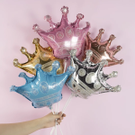 Шар с клапаном (16''/41 см) Мини-фигура, Корона, Розовое Золото, 1 шт., 23323